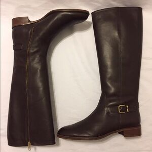 J. Crew Brown Leather Winter Boots